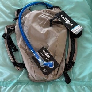 CamelBak Beige and Blue Hydration Backpack. 1.5 L. 50oz